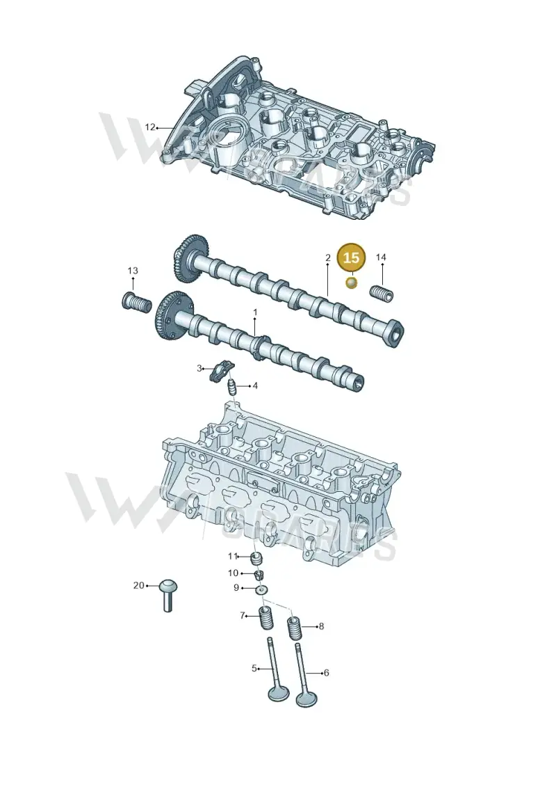 N0256571 — Audi A3 Sportback (2019-2021) diagram 849109090, position 15