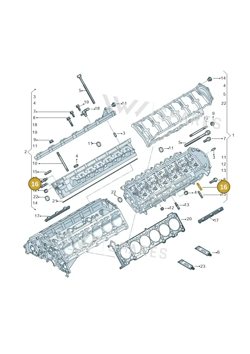 N0444115 — Audi Q7 qu. 3.0 TDI (2009-2015) diagram 493103260, position 16