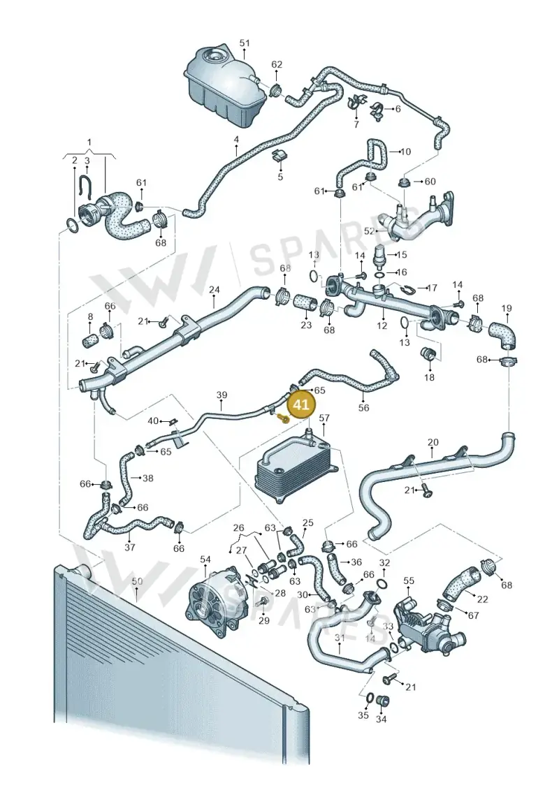 N0901484 — Audi A6 2.7 TDI (2008-2011) diagram 448121600, position 41