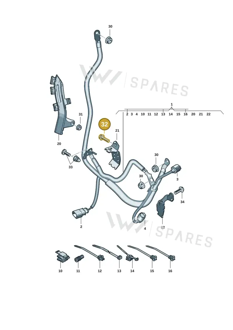 N0902619 — Audi A5 Limo 2.0 (2024-) diagram 8wk972050, position 32
