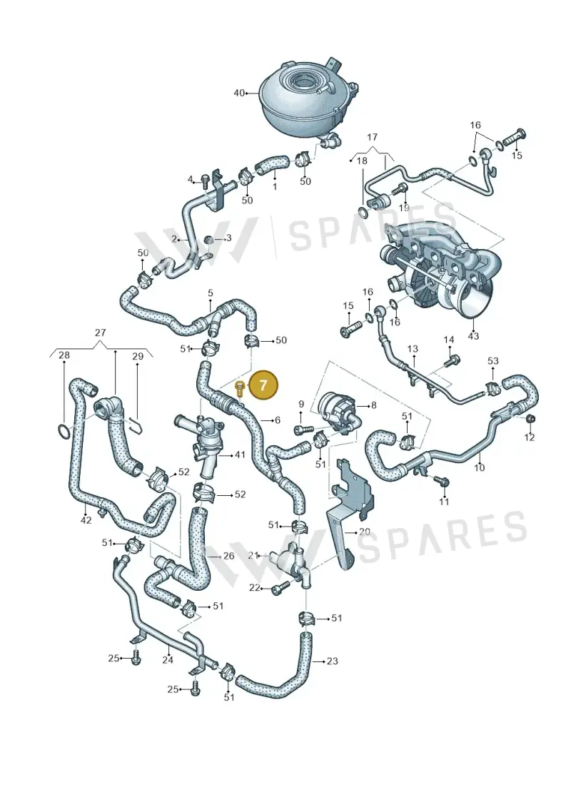N10005306 — Audi RS3 Sportback (2015-2016) diagram 858121310, position 7