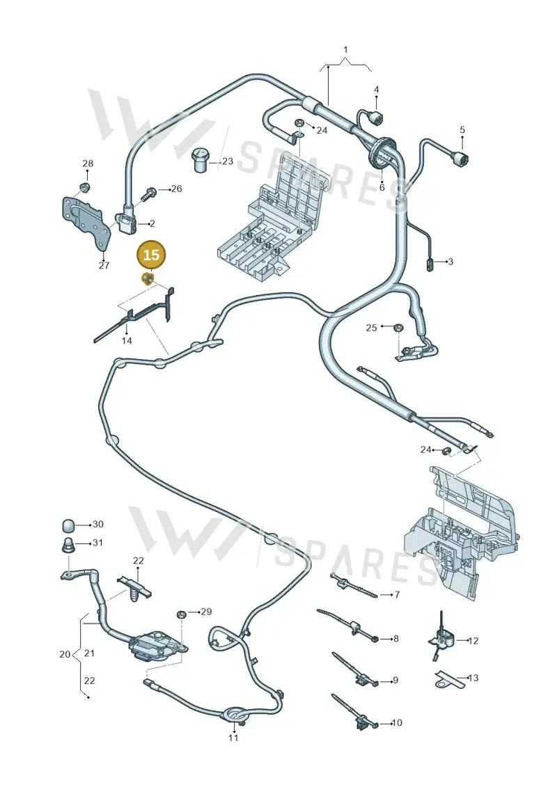 N10015101 — Audi Q8 Quattro 3,0 (2018-) diagram 859972040, position 15