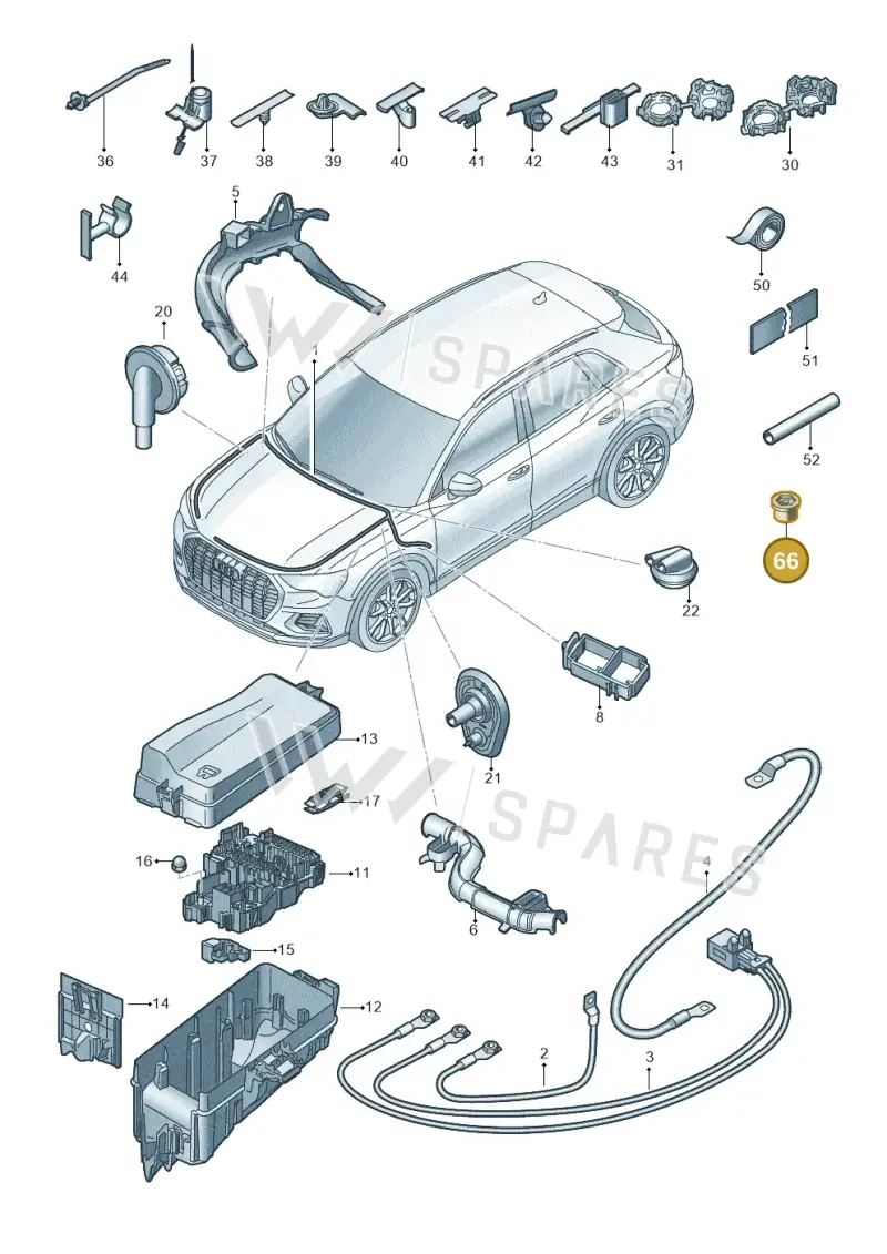 N10015101 — Audi Q4 Sportback (2021-2022) diagram 89a971850, position 66
