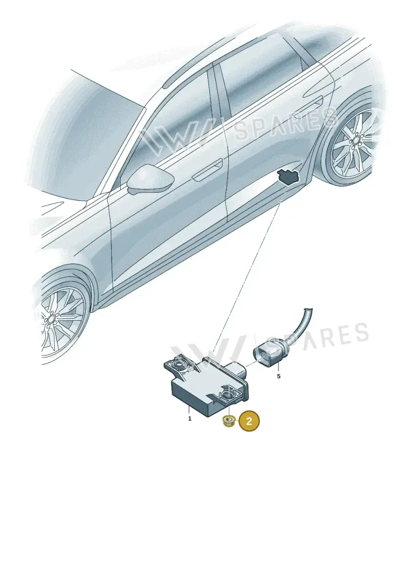 N10015101 — Audi A5 Limo 2.0 (2024-) diagram 8wk907700, position 2