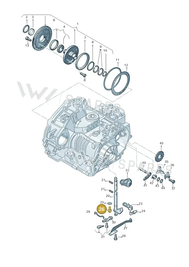 N10029201 — Audi A3/S3/QUATTRO (2000-2003) diagram 167321550, position 26