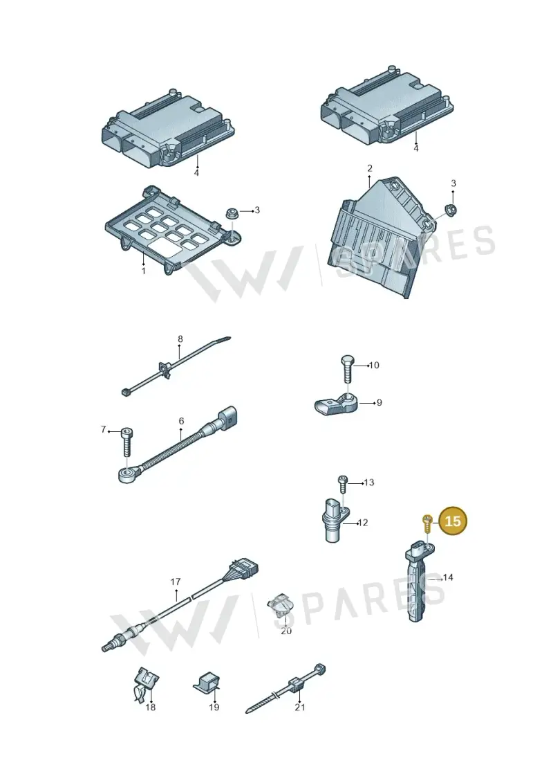 N10029205 — Audi A8L qu. 3.0 TDI (2013-2018) diagram 771906000, position 15