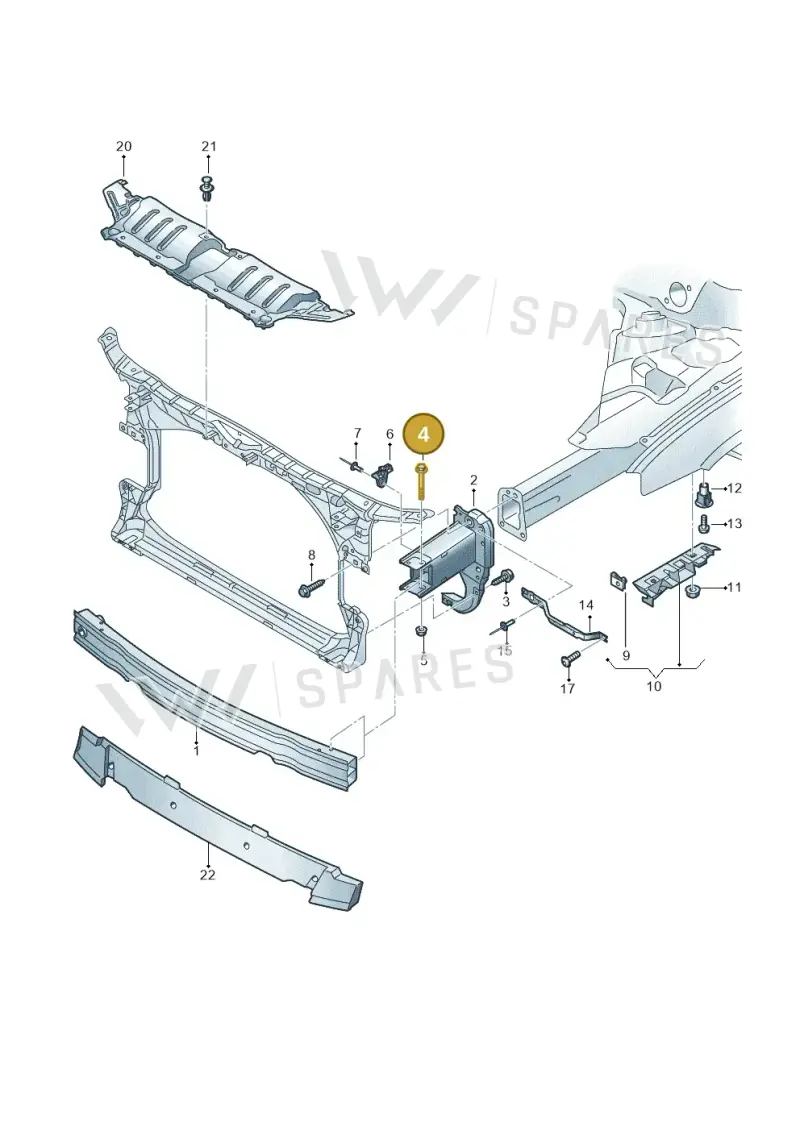 N10036203 — Audi RS6 Avant (2013-2018) diagram 758807000, position 4