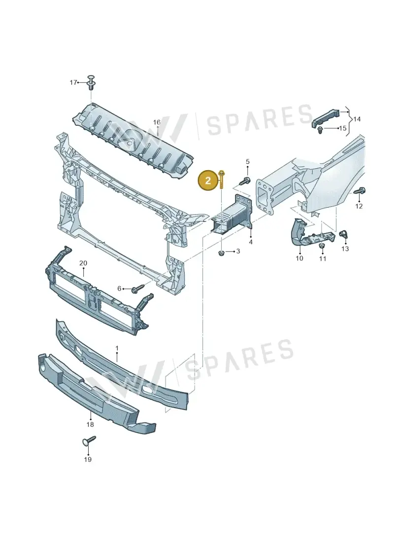 N10036203 — Audi RS4 Avant (2017-) diagram 847807000, position 2