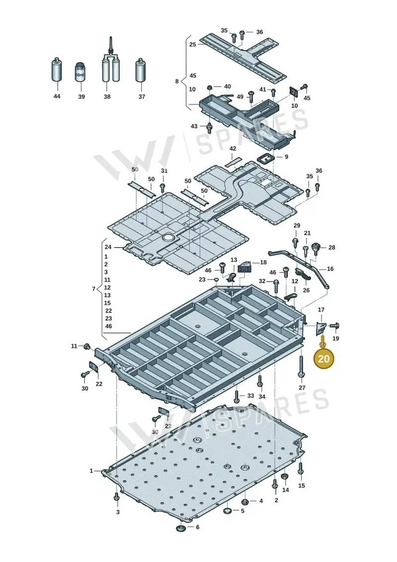 N10045504 — Audi RS e-tron GT (2020-2020) diagram 4j1915520, position 20