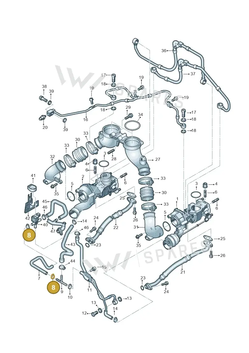 N10049701 — Audi RS6 qu. (2003-2004) diagram 290145050, position 8
