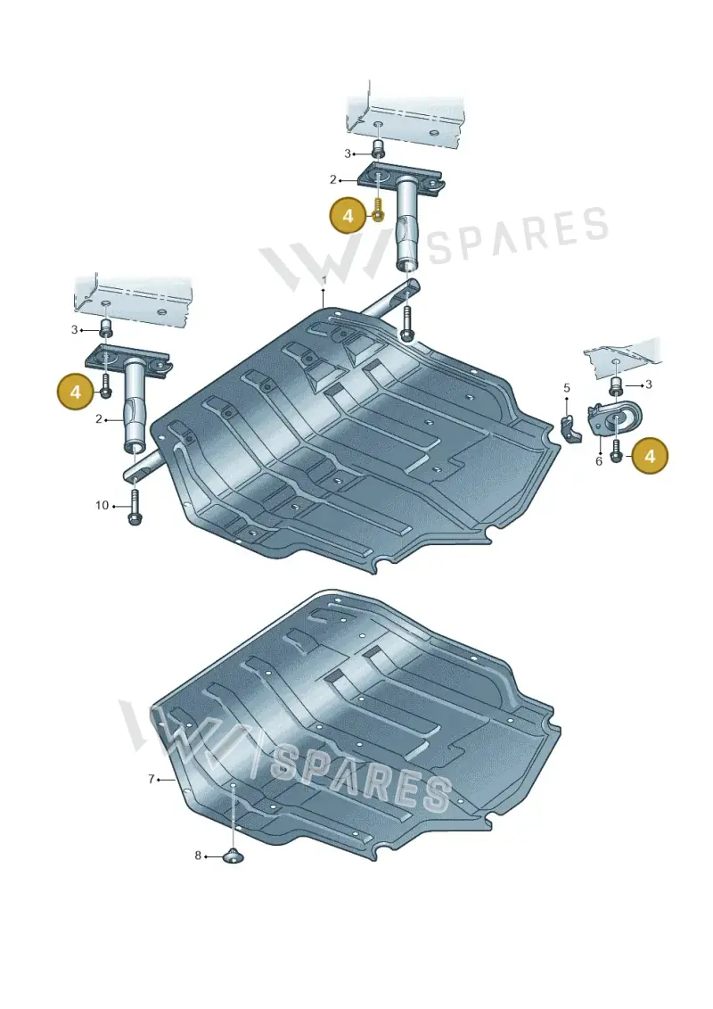 N10070403 — Audi A3/S3/QUATTRO (2000-2003) diagram 194018050, position 4