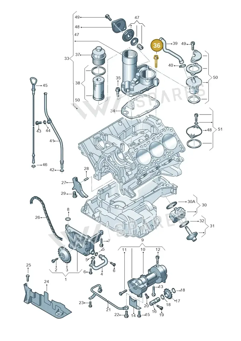 N10080204 — Audi A4/S4/Av./qu.     05> (2005-) diagram 260115450, position 36