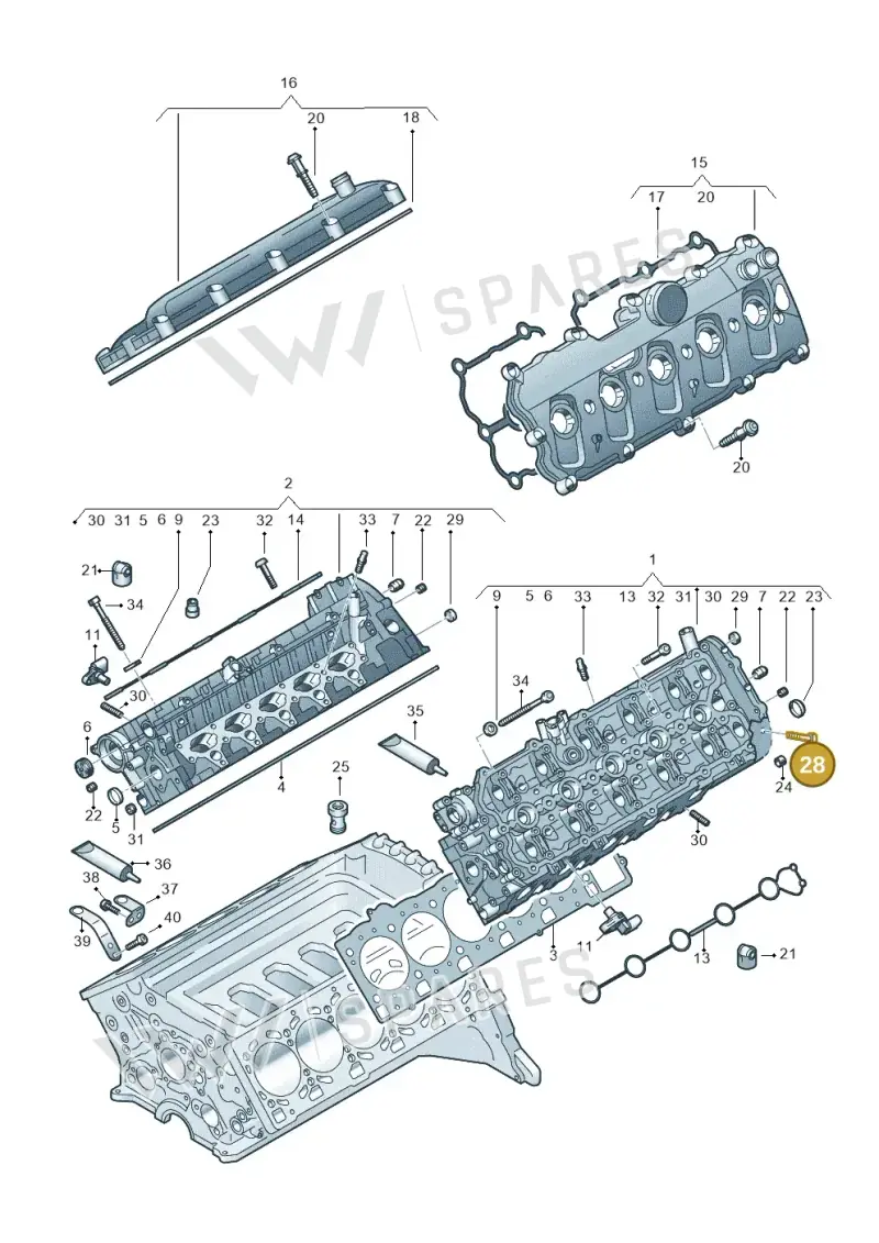 N10080204 — Audi R8 Spyder (2015-2024) diagram 872103200, position 28