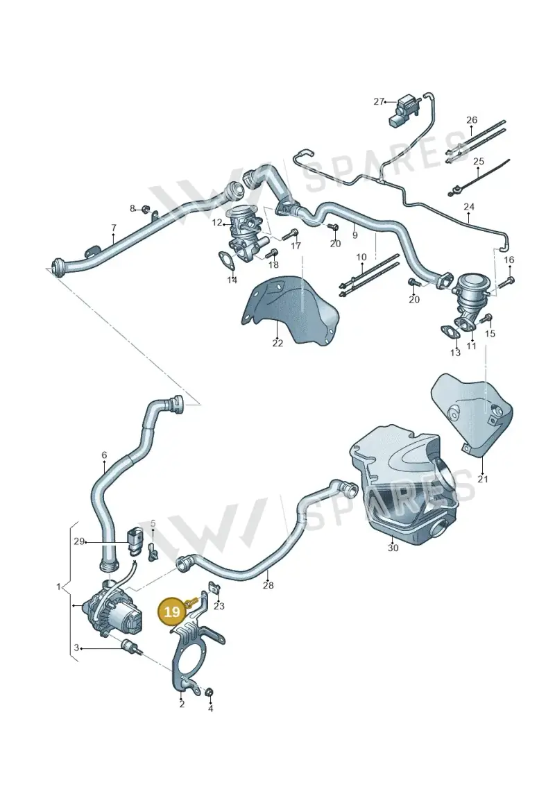 N10082908 — Audi A7 Sportback (2014-2018) diagram 724131400, position 19