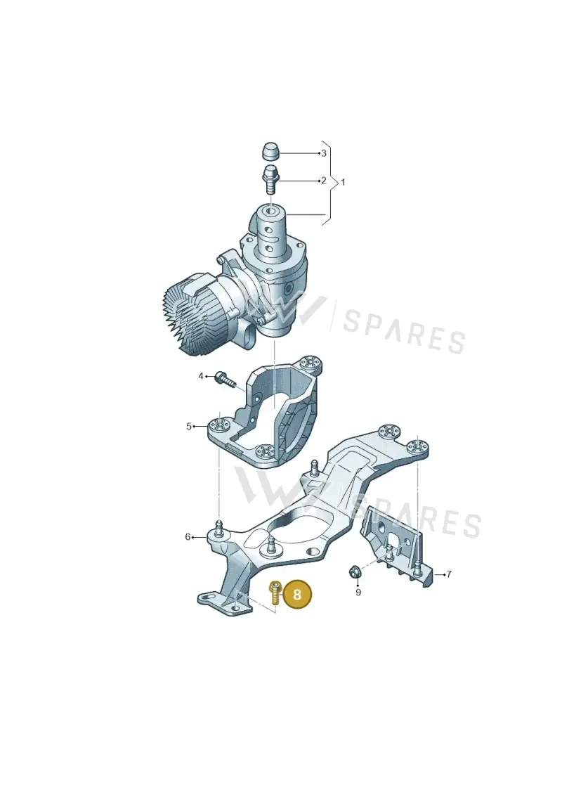 N10082908 — Audi Q5 (2016-2020) diagram 896614500, position 8