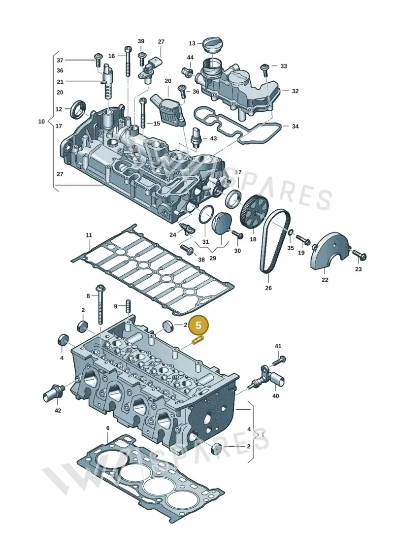 N10087802 — Audi A1 sportback 1.0 (2018-) diagram 597103028, position 5