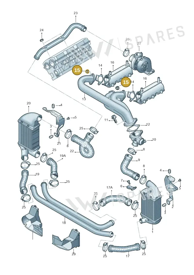 N10102302 — Audi A4/S4/Av./qu.     05> (2005-) diagram 249145900, position 15
