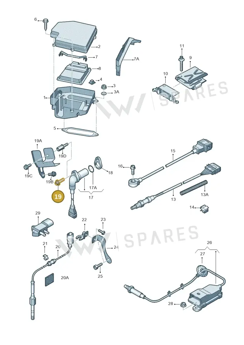 N10104501 — Audi A4/S4 Cabrio./qu. 07> (2006-) diagram 249906100, position 19