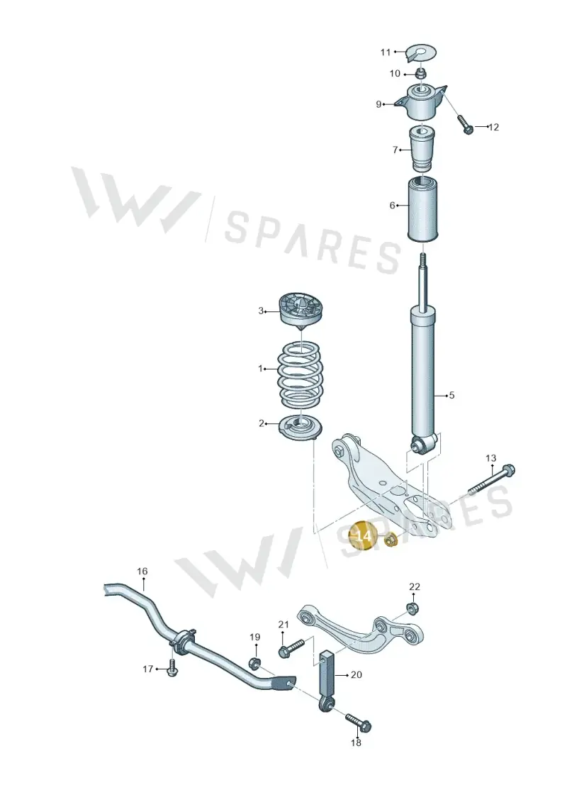N10106403 — Audi A5 Limo 2.0 (2024-) diagram 859511000, position 14