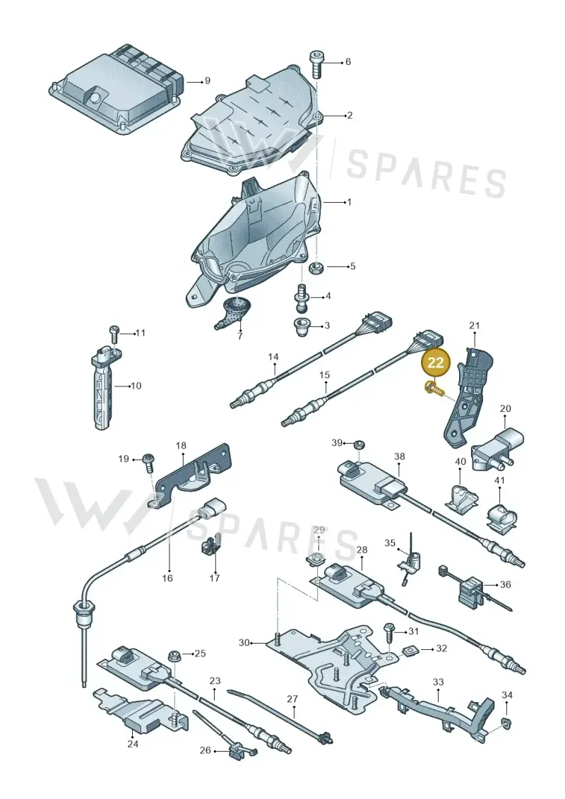 N10115307 — Audi A7 Sportback (2014-2018) diagram 788906050, position 22