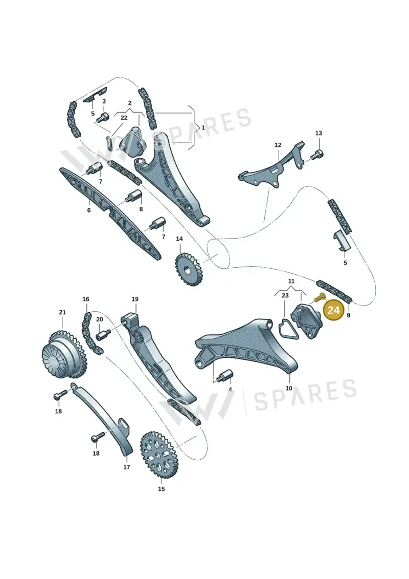 N10124304 — Audi A5 Limo 2.0 (2024-) diagram 849109351, position 24