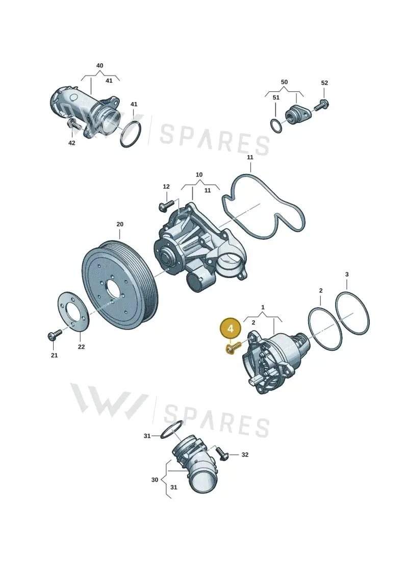 N10124306 — Audi A5 Limo 2.0 (2024-) diagram 06m121000, position 4