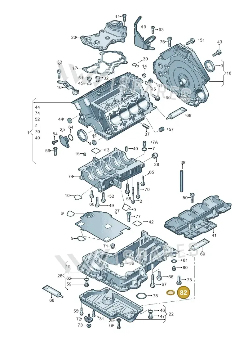 N10129201 — Audi R8 qu. 5.2 (2012-2015) diagram 618103000, position 82