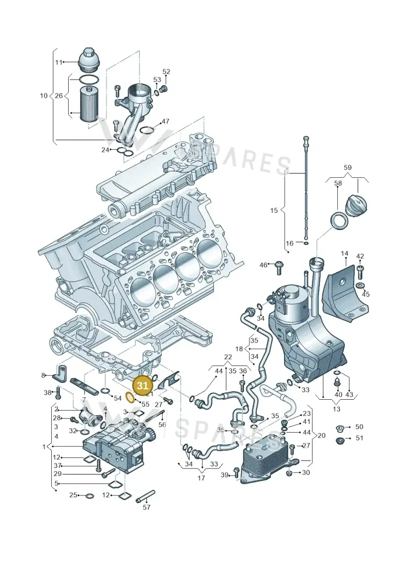 N10129201 — Audi R8 qu. 5.2 (2012-2015) diagram 618115000, position 31