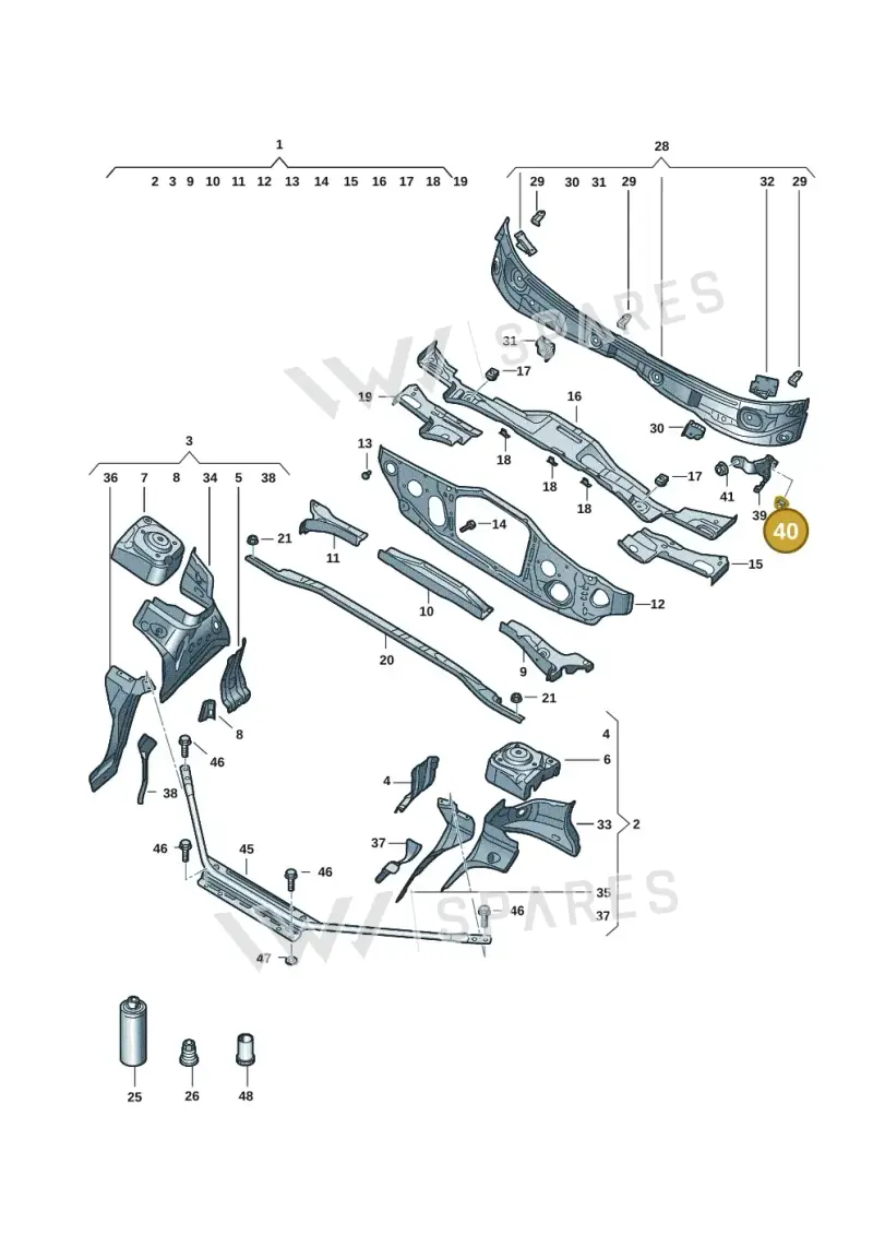 N10158605 — Audi Q4 Sportback (2021-2022) diagram 89a803005, position 40