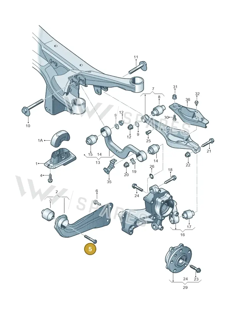 N10170804 — Audi RS3 Sportback (2011-2012) diagram 646505300, position 5