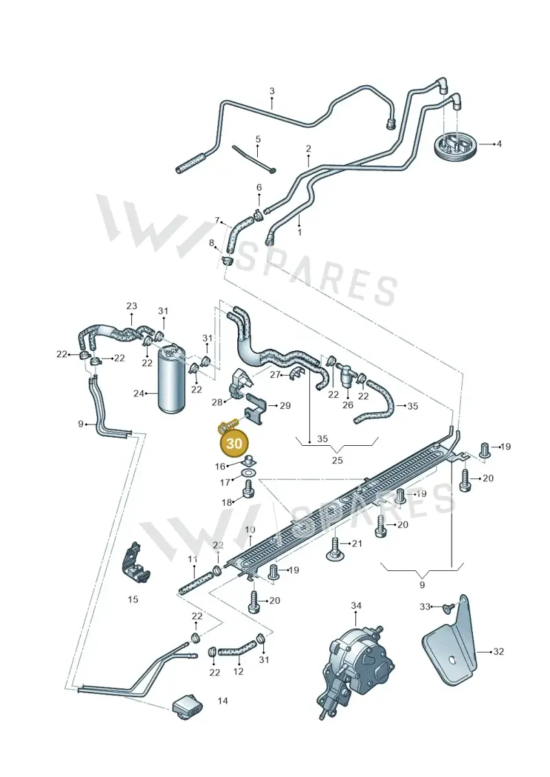 N10171102 — Audi A4/S4/Av./qu.     05> (2005-) diagram 454201200, position 30