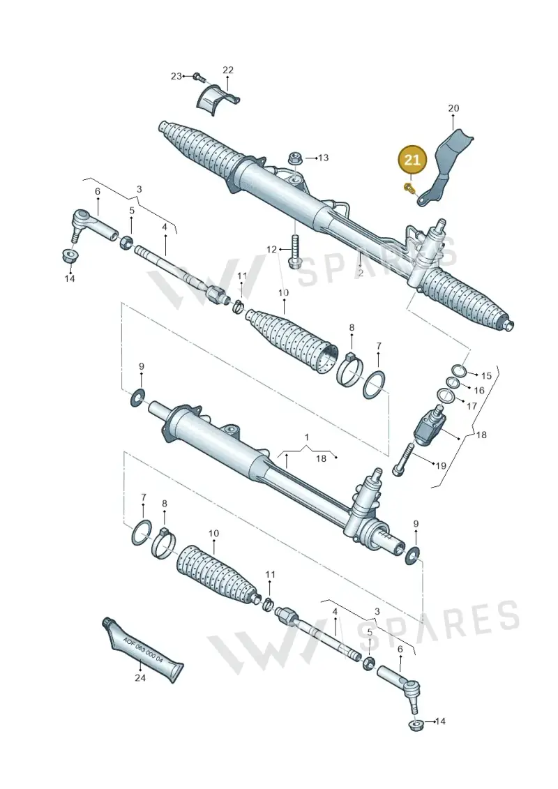 N10171105 — Audi Q7 qu. 3.0 TDI (2009-2015) diagram 493422000, position 21