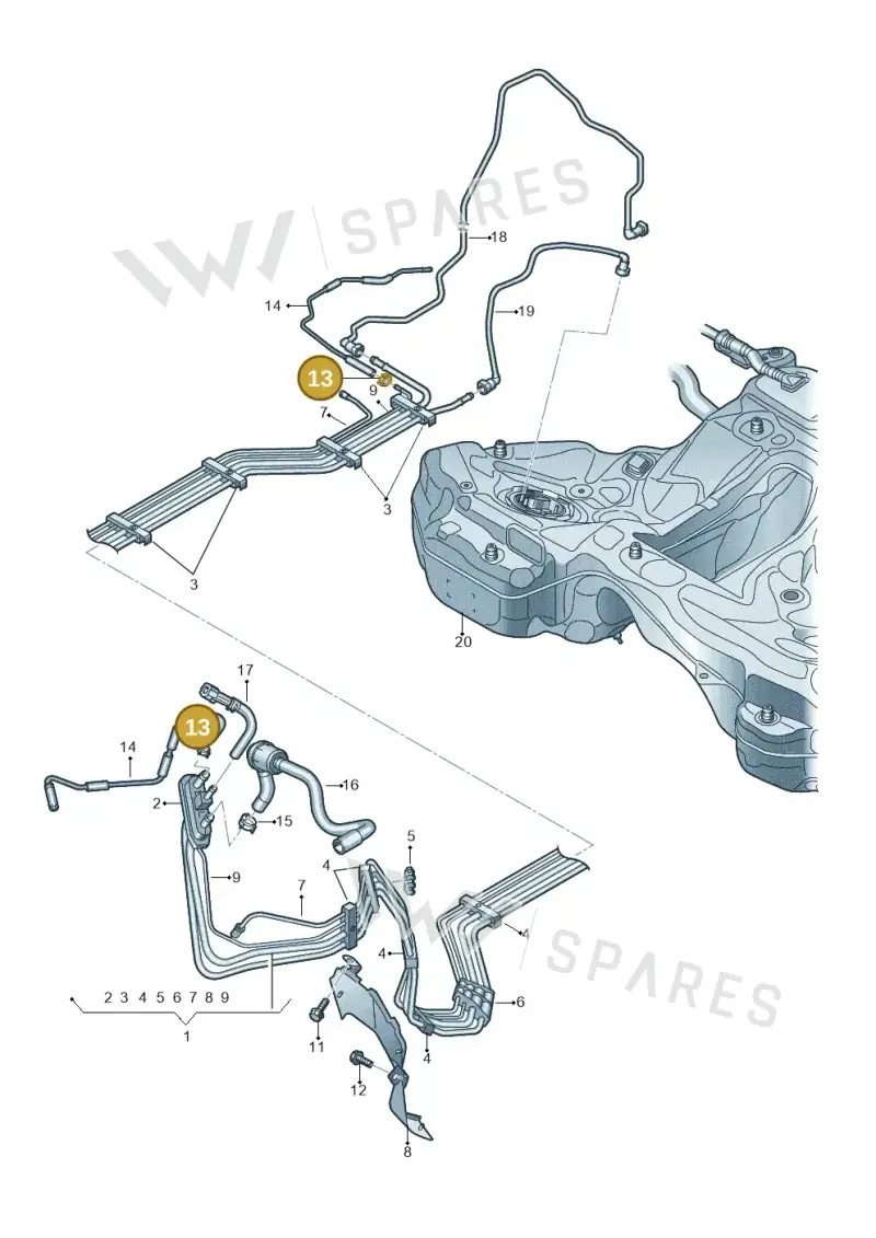N10180701 — Audi RS6 Avant (2019-) diagram 538201500, position 13