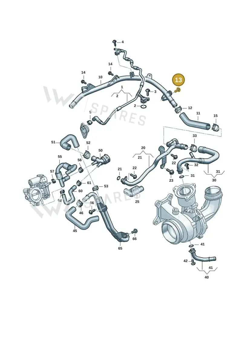 N10196103 — Audi A5 Limo 2.0 (2024-) diagram 06r121005, position 13