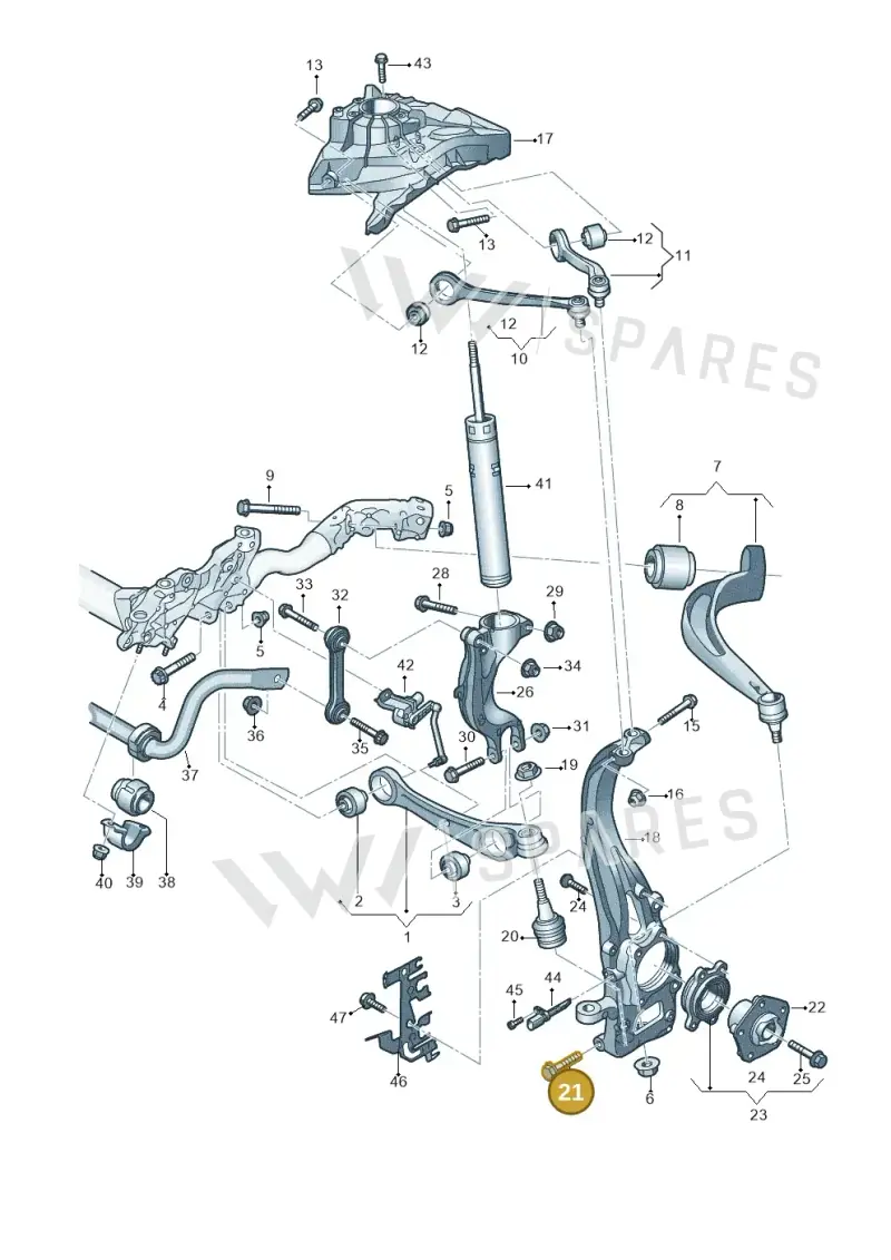 N10197304 — Audi A4 2.0 (2015-2019) diagram 849407000, position 21