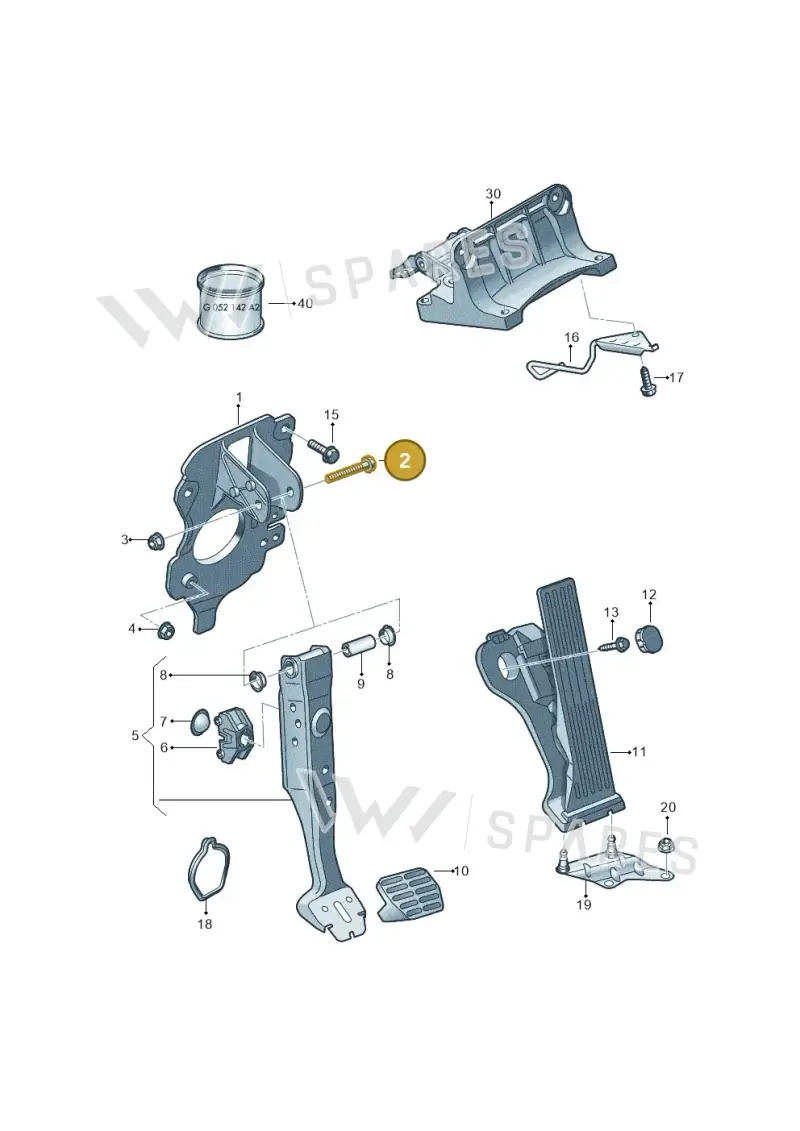 N10198505 — Audi RSQ3 qu. 2.5 (2013-2018) diagram 764721700, position 2