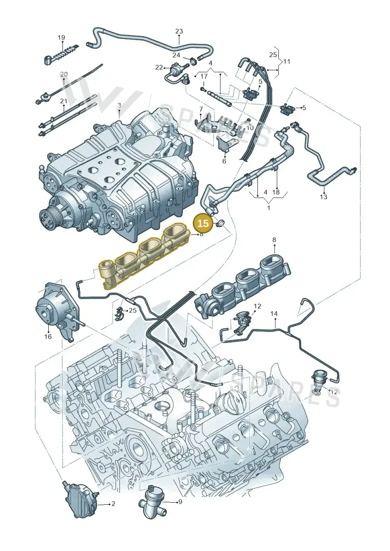N10201801 — Audi Q7 qu. 3.0 TDI (2015-2019) diagram 771133220, position 15