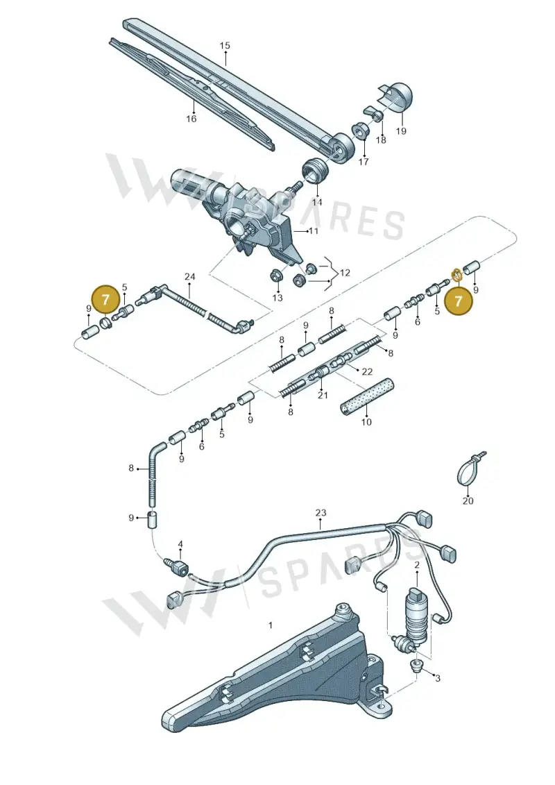 N10210501 — Audi RS3 Sportback (2015-2016) diagram 858955200, position 7