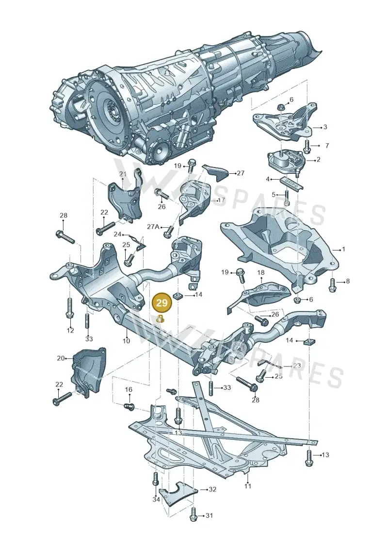 N10222202 — Audi RS5 Cabrio (2012-2015) diagram 670399700, position 29
