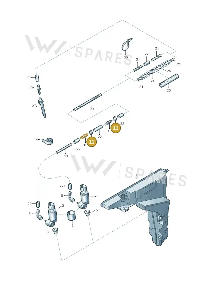 N10231301 — Audi RS7 Sportback (2019-) diagram 435955200, position 11