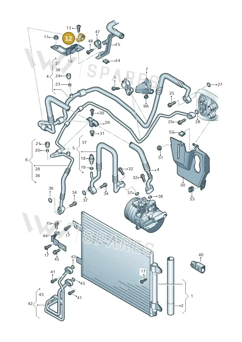 N10236603 — Audi RS3 Sportback (2011-2012) diagram 720260400, position 12