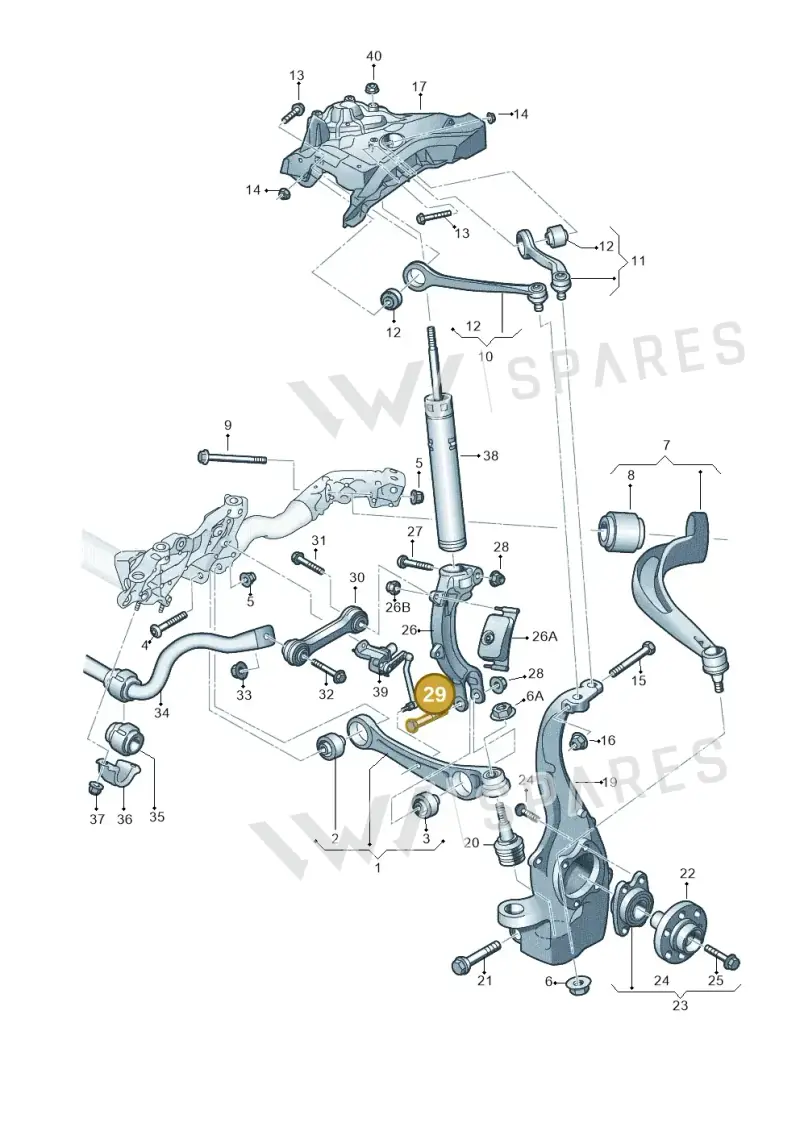 N10241202 — Audi A7 Sportback (2014-2018) diagram 788407000, position 29