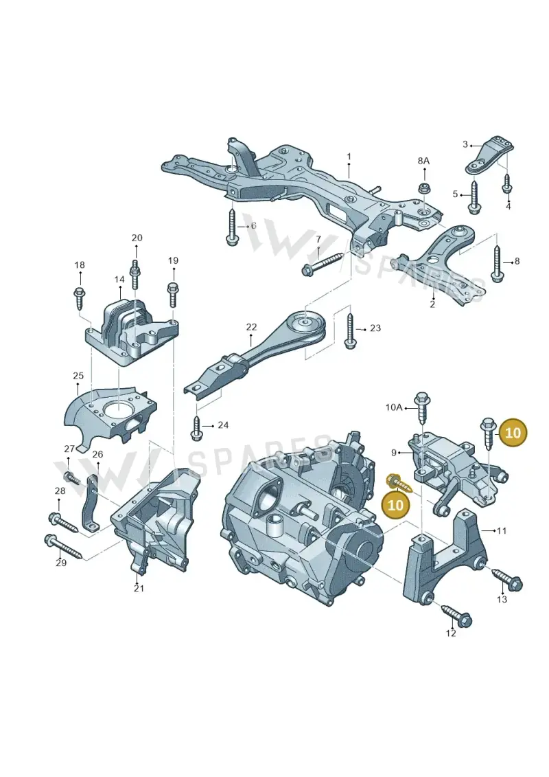 N10246611 — Audi A1 Sportback (2014-2018) diagram 792199100, position 10