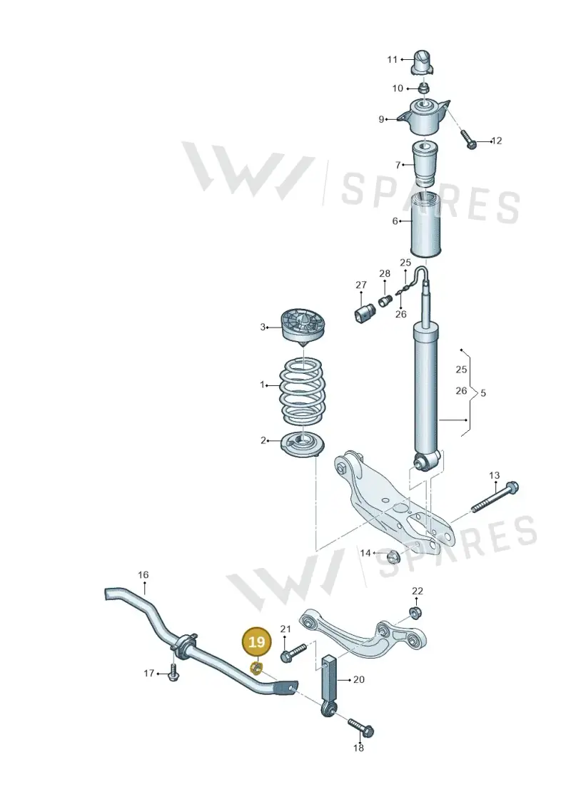 N10272302 — Audi A5 Limo 2.0 (2024-) diagram 849511040, position 19
