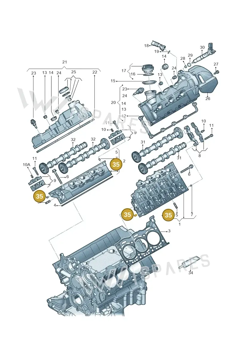 N10283304 — Audi A7 Sportback (2014-2018) diagram 675103550, position 35