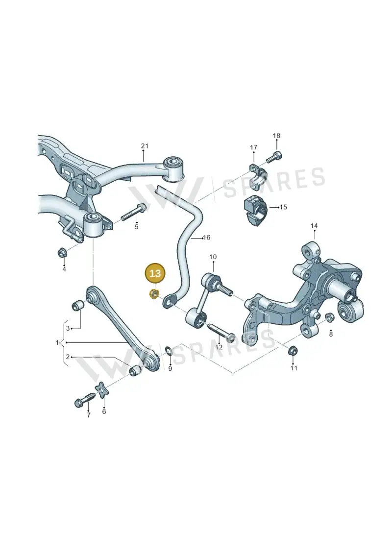 N10286111 — Audi Q3 1.4 (2016-) diagram 460501200, position 13