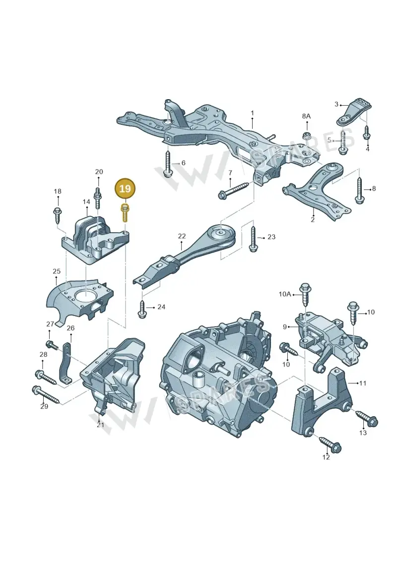 N10286205 — Audi A1 Sportback (2014-2018) diagram 792199100, position 19