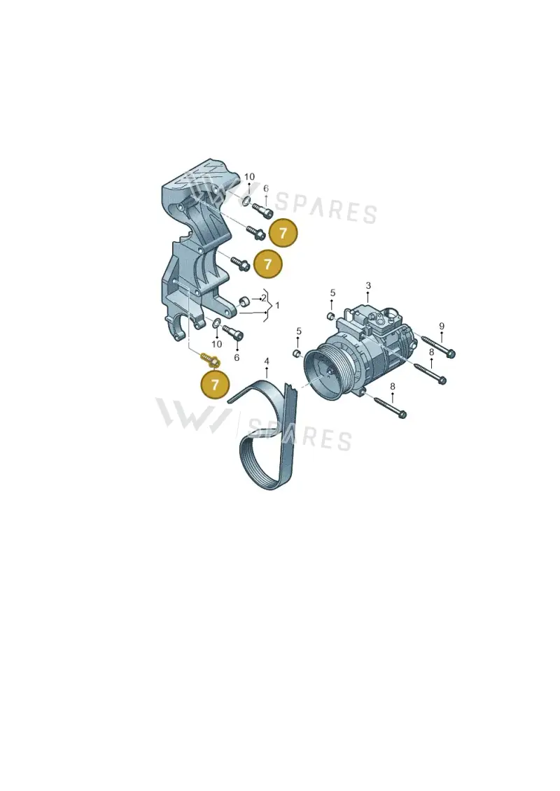 N10307502 — Audi Q7 qu. 3.0 TDI (2009-2015) diagram 274260000, position 7