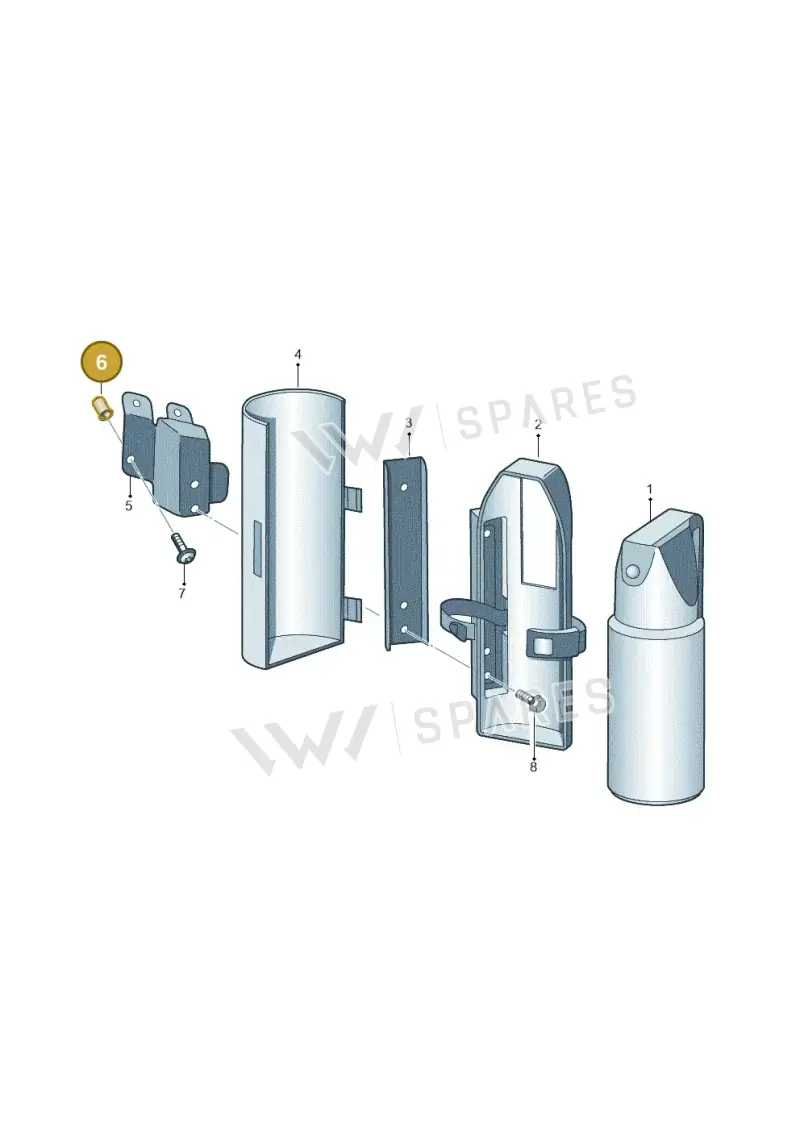 N10312703 — Audi A3 Sportback (2008-2013) diagram 249860100, position 6