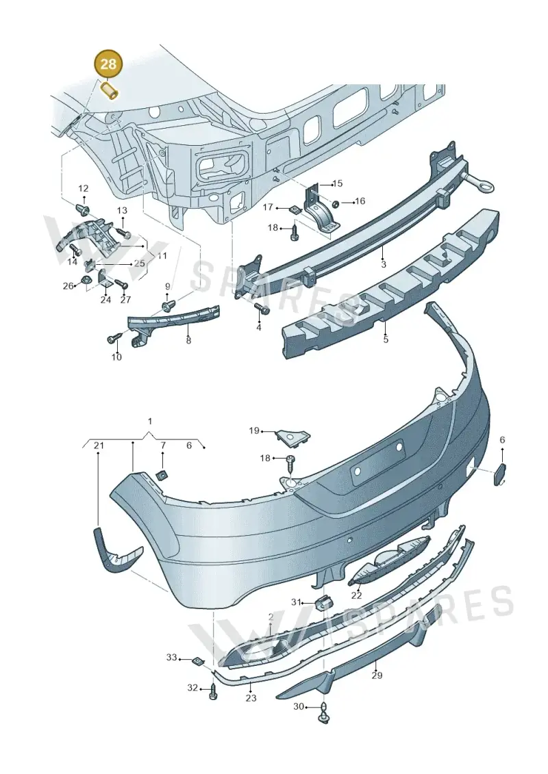 N10312703 — Audi TTRS Plus Coupe (2009-2014) diagram 676807500, position 28